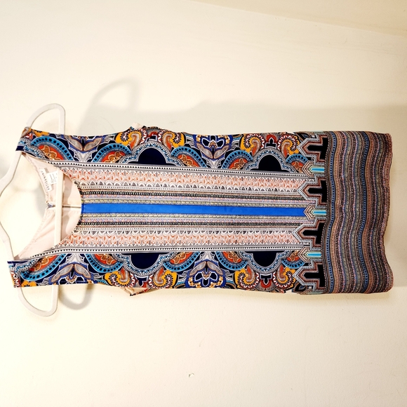 ARTISAN NY Women's Colorful Sleeveless Slim Fit  Patterned Dress Size 6 - Picture 2 of 8